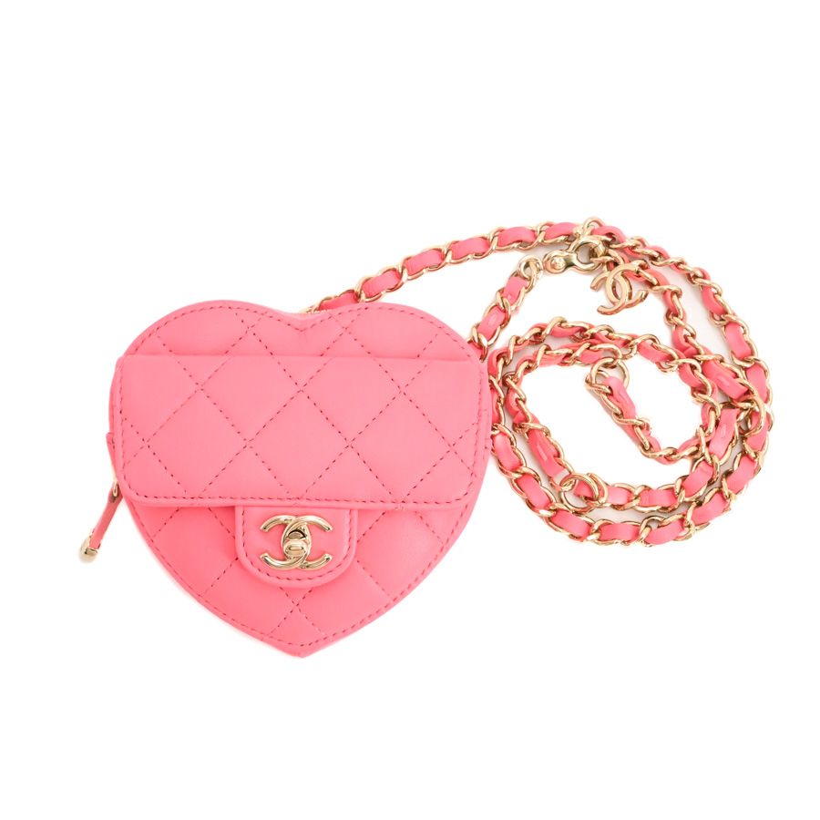Chanel Shoulder Bag Heart Chain