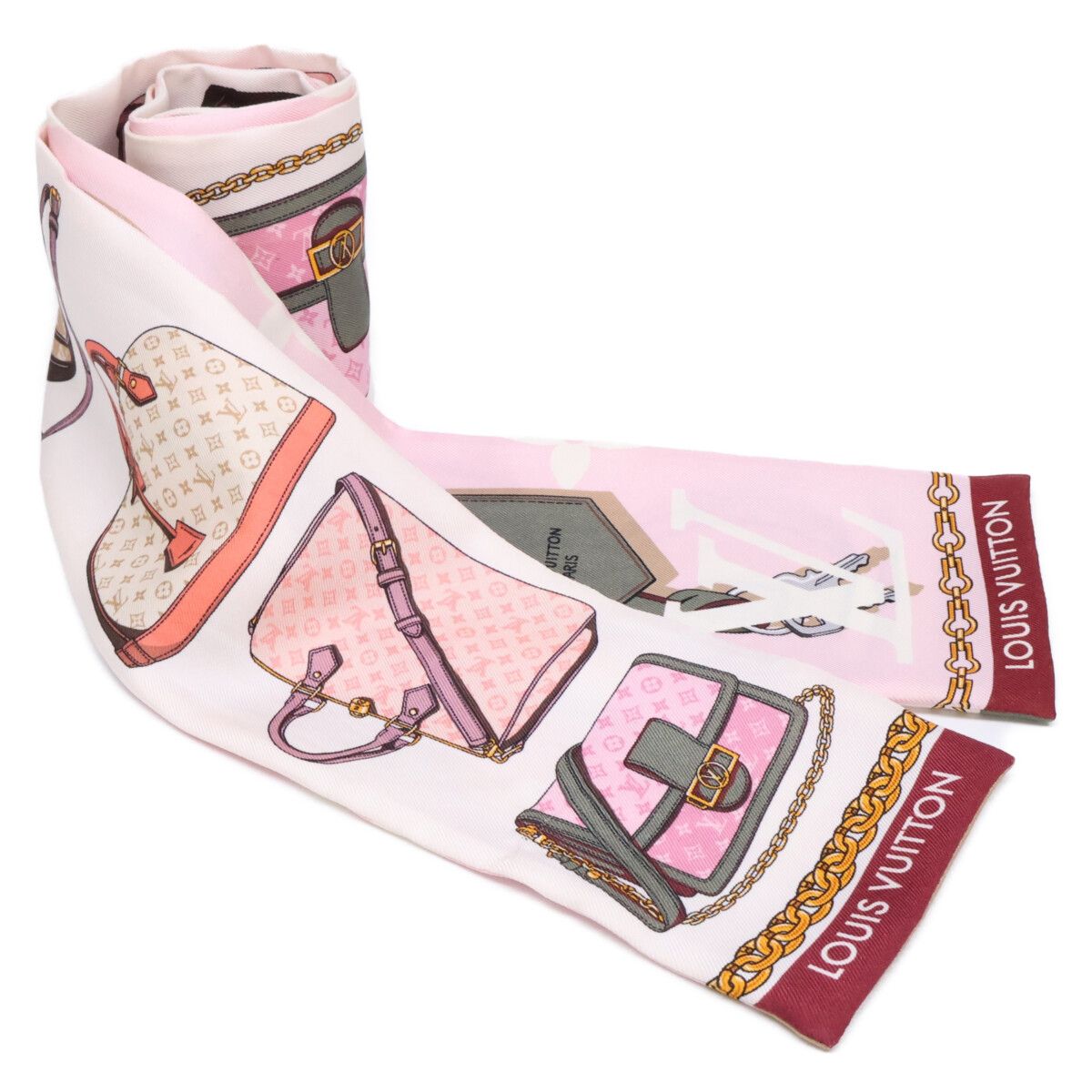 Louis Vuitton Bandeau Tribute Silk Scarf