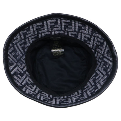 Fendi Zucca Pattern FF Logo Denim Bucket Hat — view 6