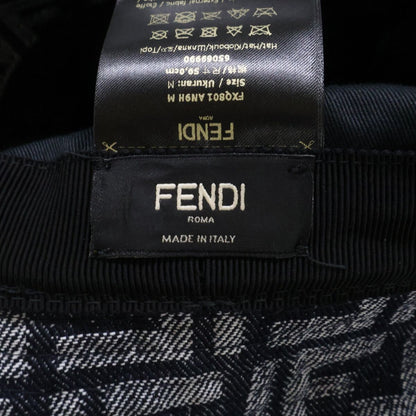 Fendi Zucca Pattern FF Logo Denim Bucket Hat — view 7