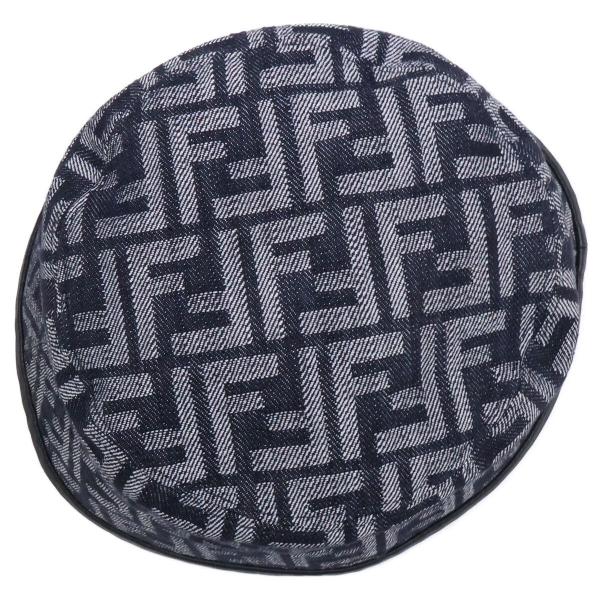 Fendi Zucca Pattern FF Logo Denim Bucket Hat — view 5