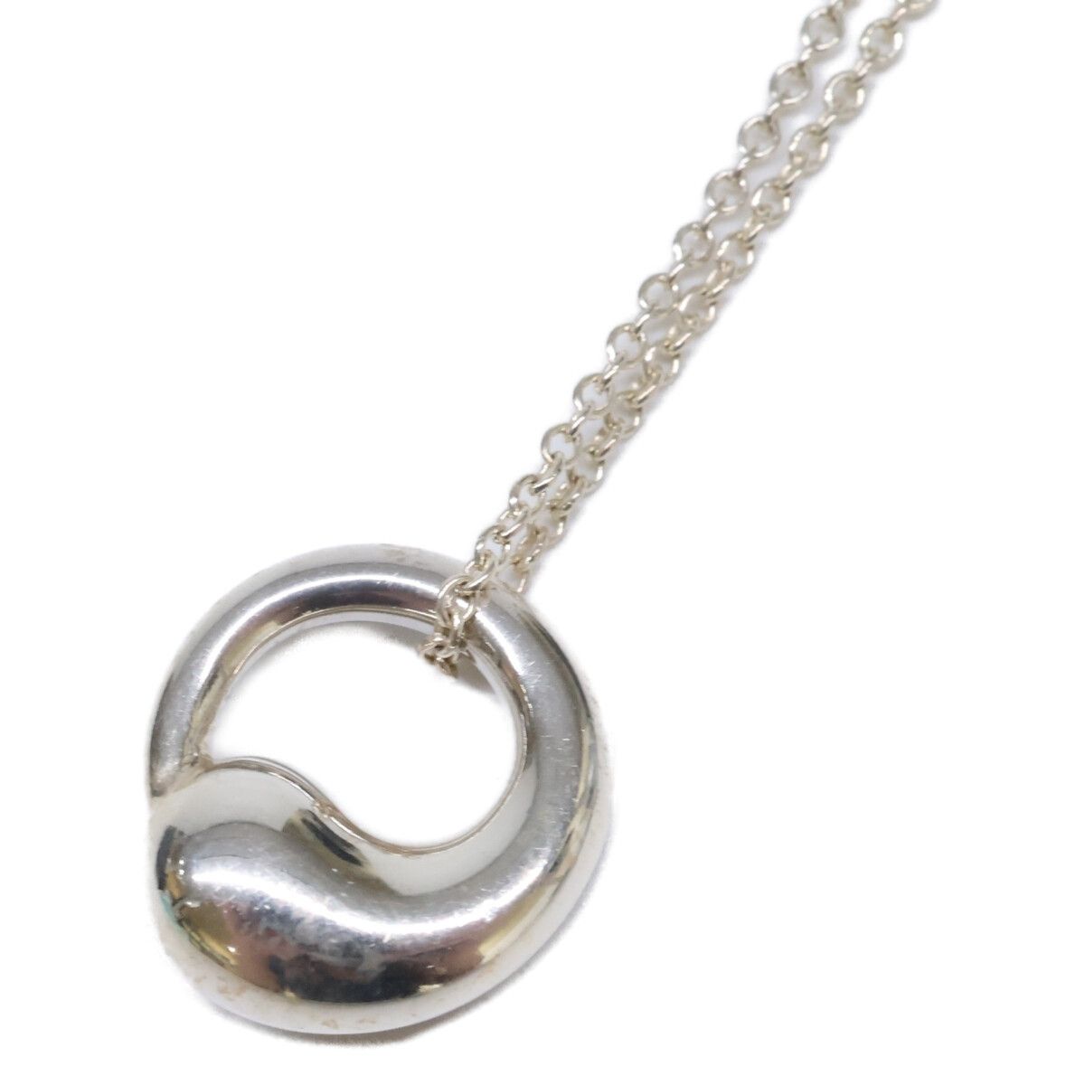 Tiffany & Co 925 Elsa Peretti Eternal Circle Necklace