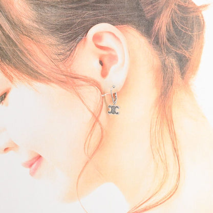 Celine Earrings Triomphe Rhinestone — view 5