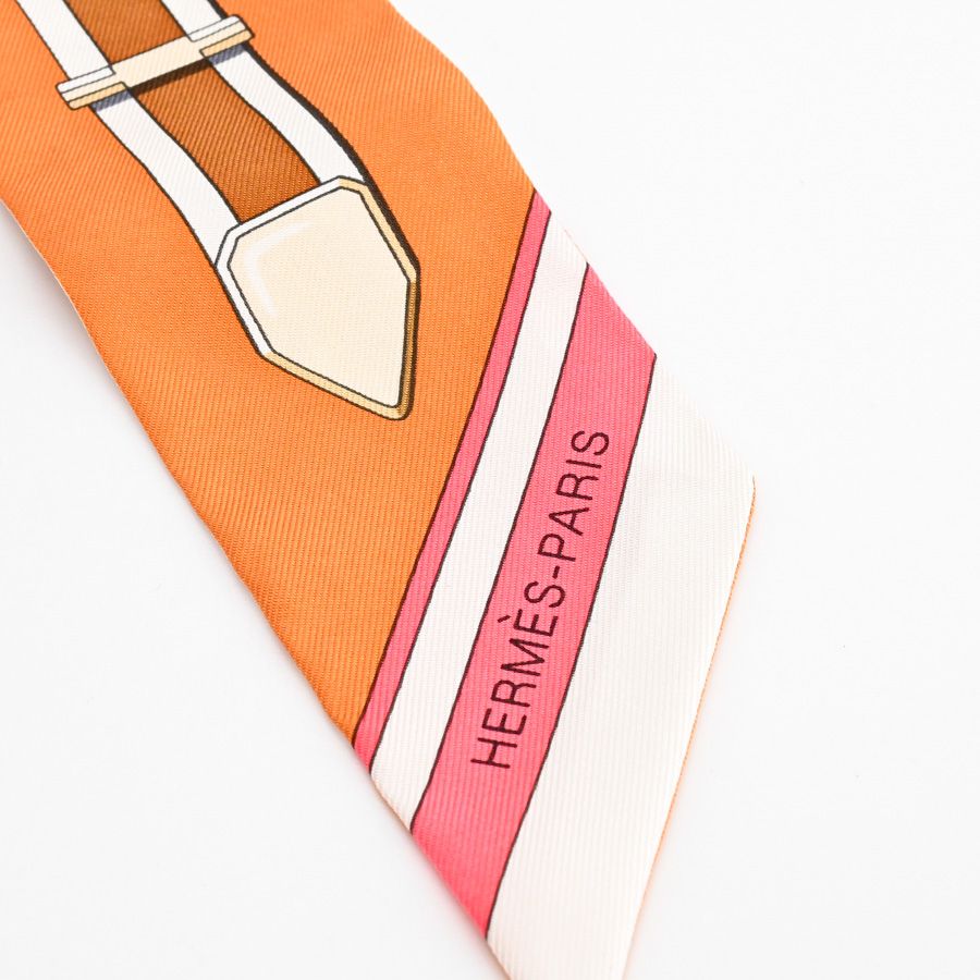 Hermes Scarf Twilly Scarves Cream — view 5