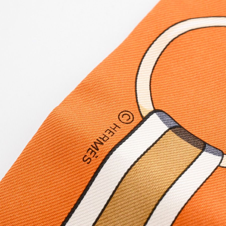 Hermes Scarf Twilly Scarves Cream — view 6