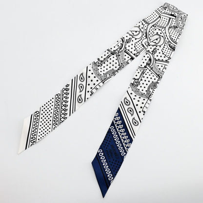 Hermes Scarf Twilly Scarves Navy — view 2