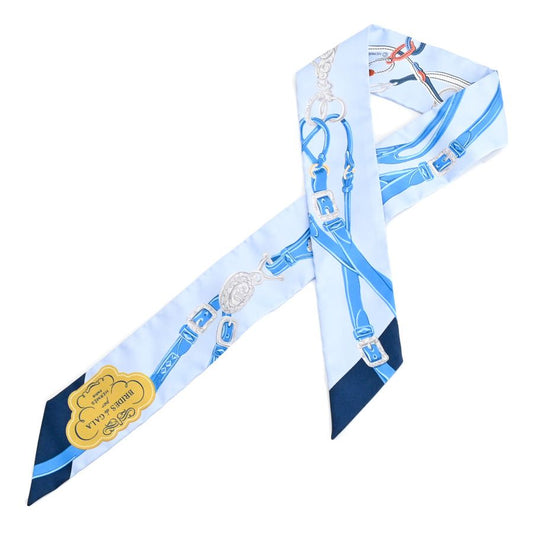 Hermes Scarf Twilly Scarves Blue