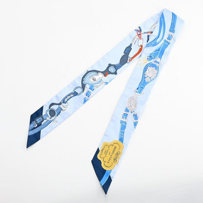 Hermes Scarf Twilly Scarves Blue — view 2