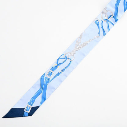 Hermes Scarf Twilly Scarves Blue — view 3
