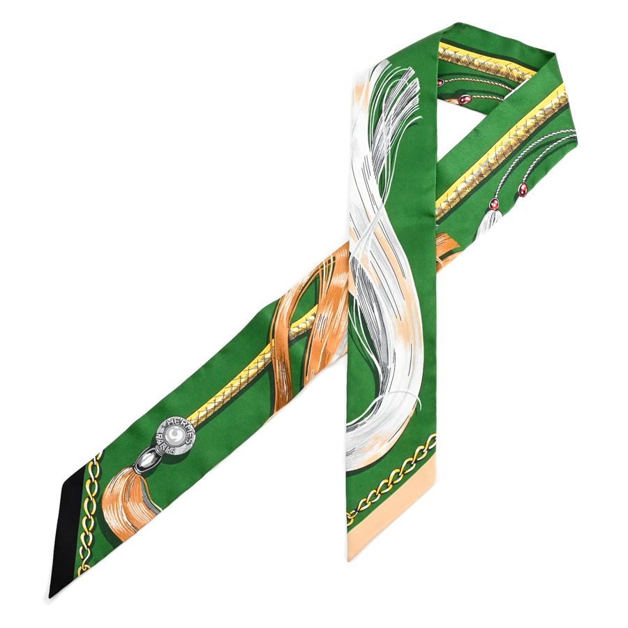 Hermes Scarf Twilly Scarves Green