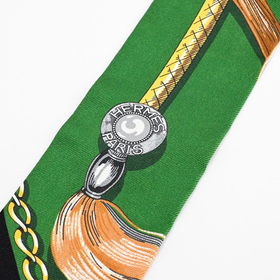 Hermes Scarf Twilly Scarves Green — view 3