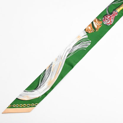 Hermes Scarf Twilly Scarves Green — view 4