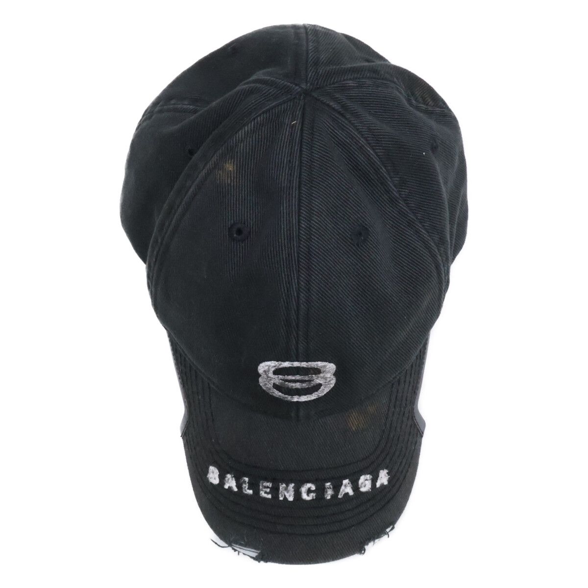 Balenciaga Vintage Wash Logo Cap 55 cm Hat — view 6