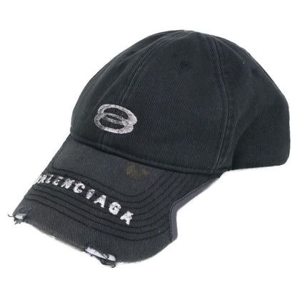 Balenciaga Vintage Wash Logo Cap 55 cm Hat