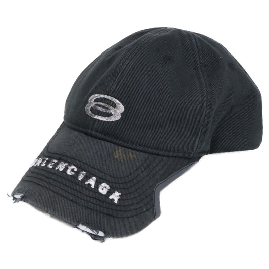 Balenciaga Vintage Wash Logo Cap 55 cm Hat