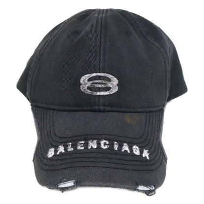 Balenciaga Vintage Wash Logo Cap 55 cm Hat — view 2