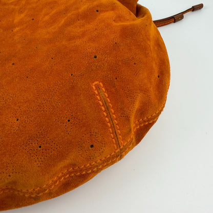 Louis Vuitton Monogram GM Shoulder Bag Bo Orange Suede Vintage — view 9