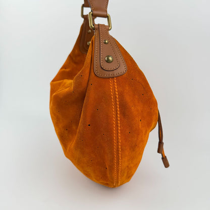 Louis Vuitton Monogram GM Shoulder Bag Bo Orange Suede Vintage — view 4