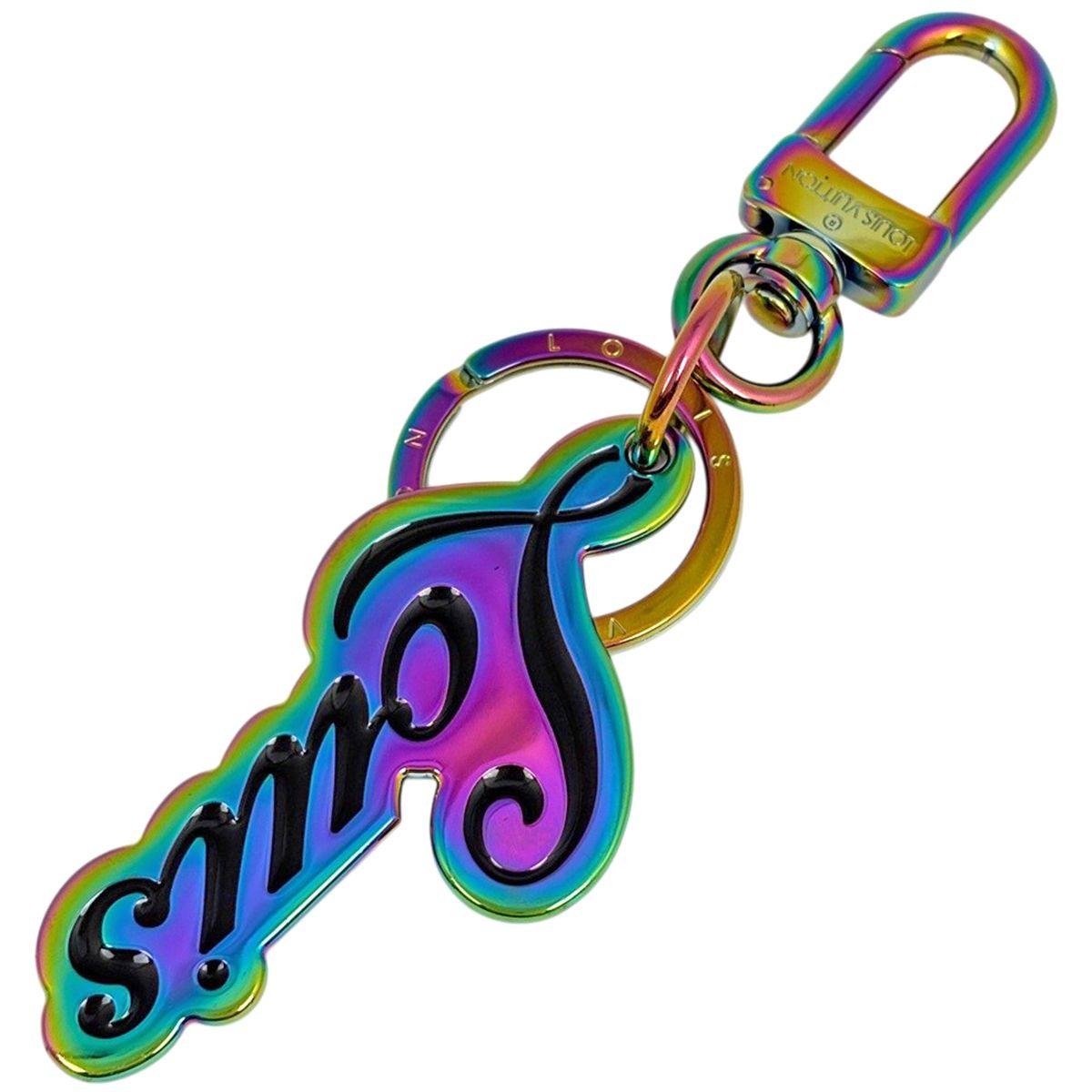 Louis Vuitton Porte Cles Rainbow Bag Charm Pink Multicolor