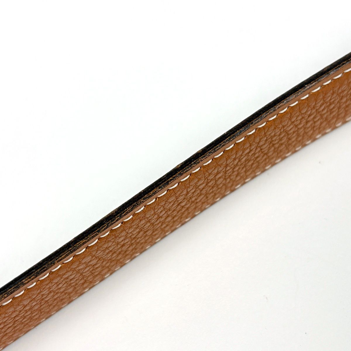 Hermes Hapi Reversible Belt Leather Bordeaux Brown — view 2