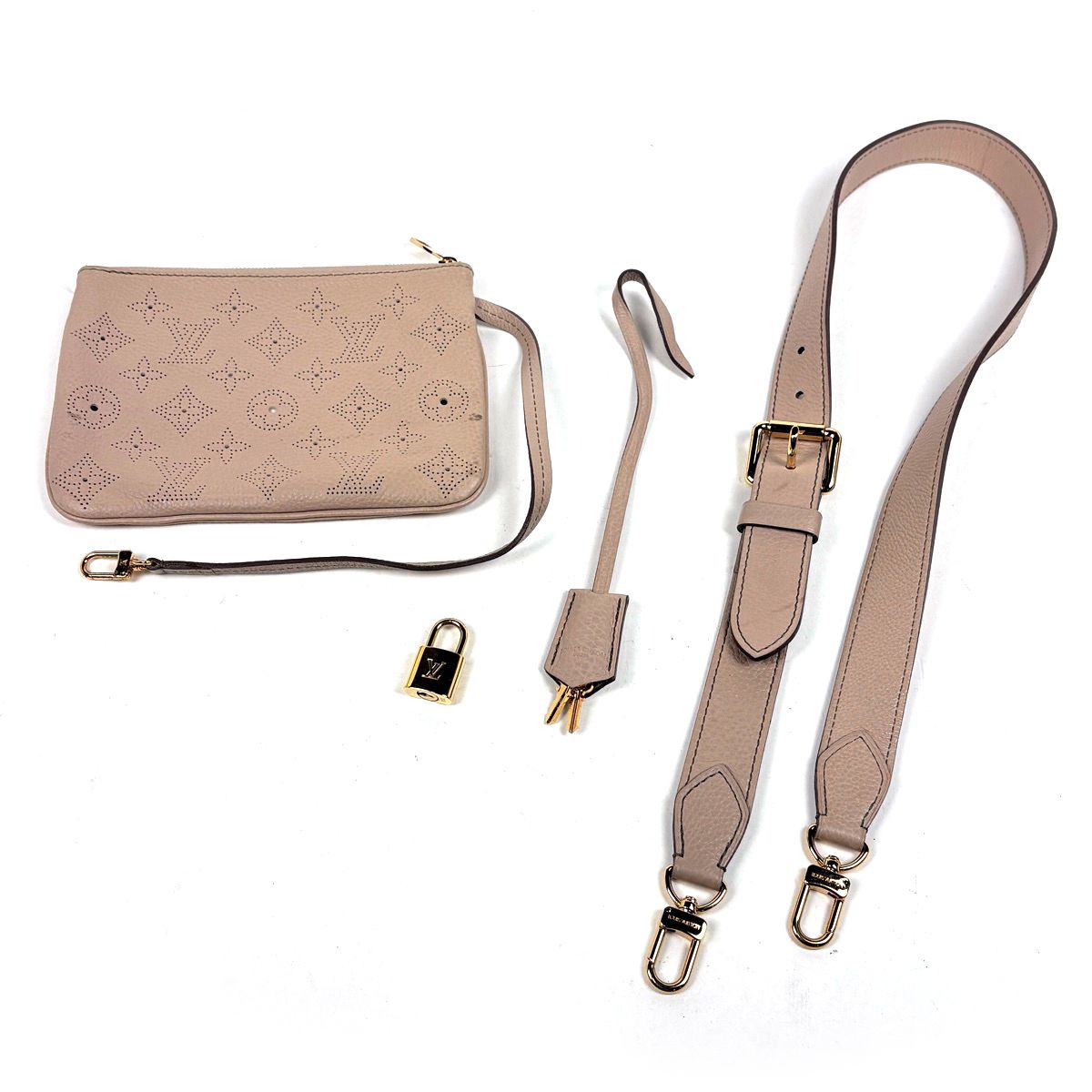 Louis Vuitton Selene PM 2-Way Shoulder Bag Monogram Mahina Sable — view 8