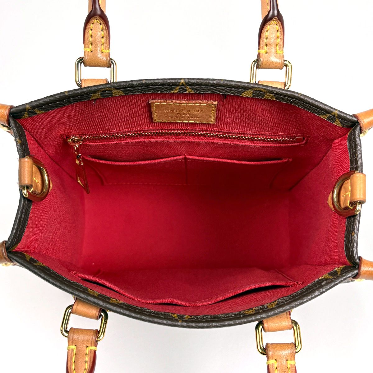 Louis Vuitton Sac Plat BB 2-Way Shoulder Bag Monogram Brown — view 8