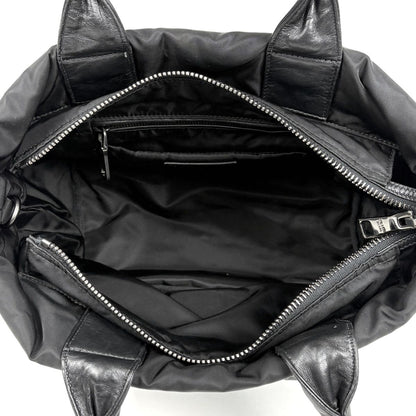 Prada Handbag 2-Way Tessuto Nylon Navy Nero — view 7
