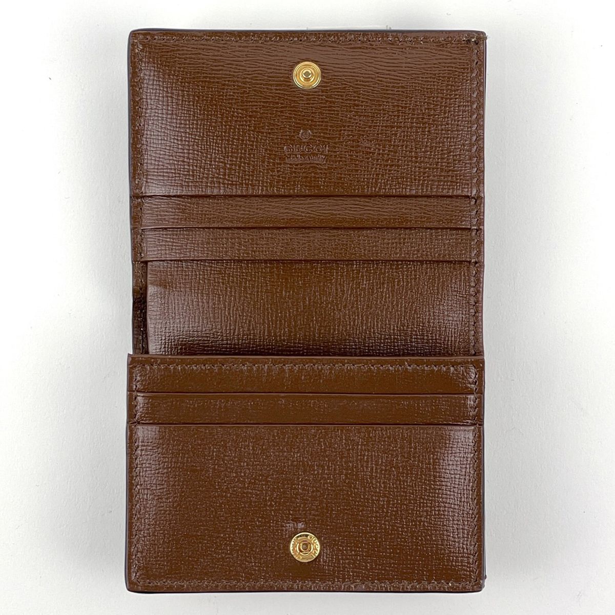 Gucci GG Pattern Bifold Wallet Supreme Heart Motif Compact Beige Red — view 6