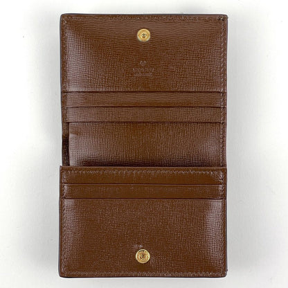 Gucci GG Pattern Bifold Wallet Supreme Heart Motif Compact Beige Red — view 6