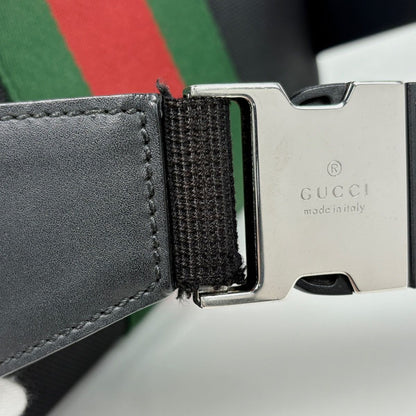 Gucci Sherry Line Waist Bag Web Canvas Black — view 5