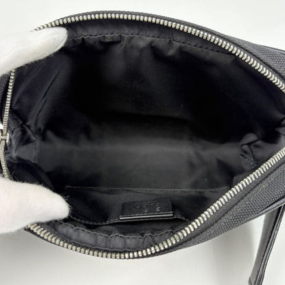 Gucci Sherry Line Waist Bag Web Canvas Black — view 8