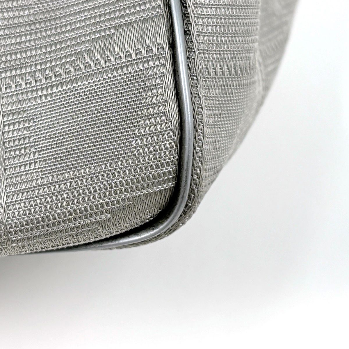 Chanel New Travel Line Tote PM CC Logo Handbag Nylon Jacquard Gray 8 — view 3