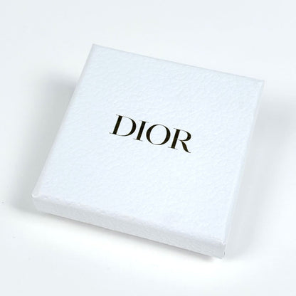 Dior Logo Faux Pearl Earrings Gold White — view 5