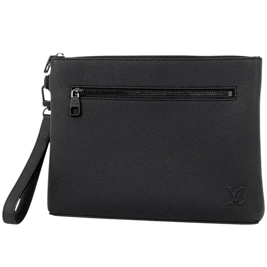 Louis Vuitton Takeoff Pouch Clutch Leather Noir