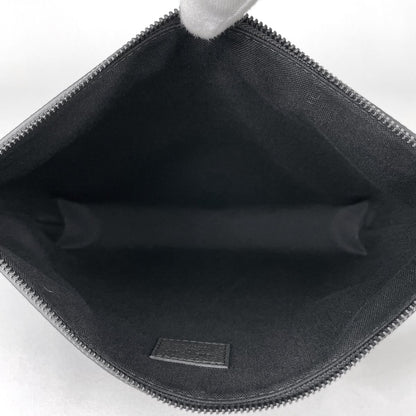 Louis Vuitton Takeoff Pouch Clutch Leather Noir — view 5
