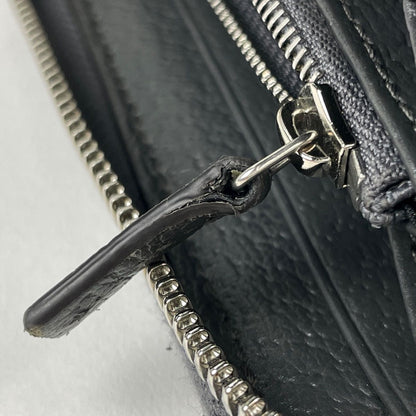 Gucci Cutout Interlocking Zip Around Wallet GG Supreme Pattern Leather Gray — view 4