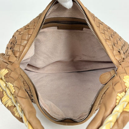 Bottega Veneta Intrecciato Shoulder Bag Leather Brown — view 8