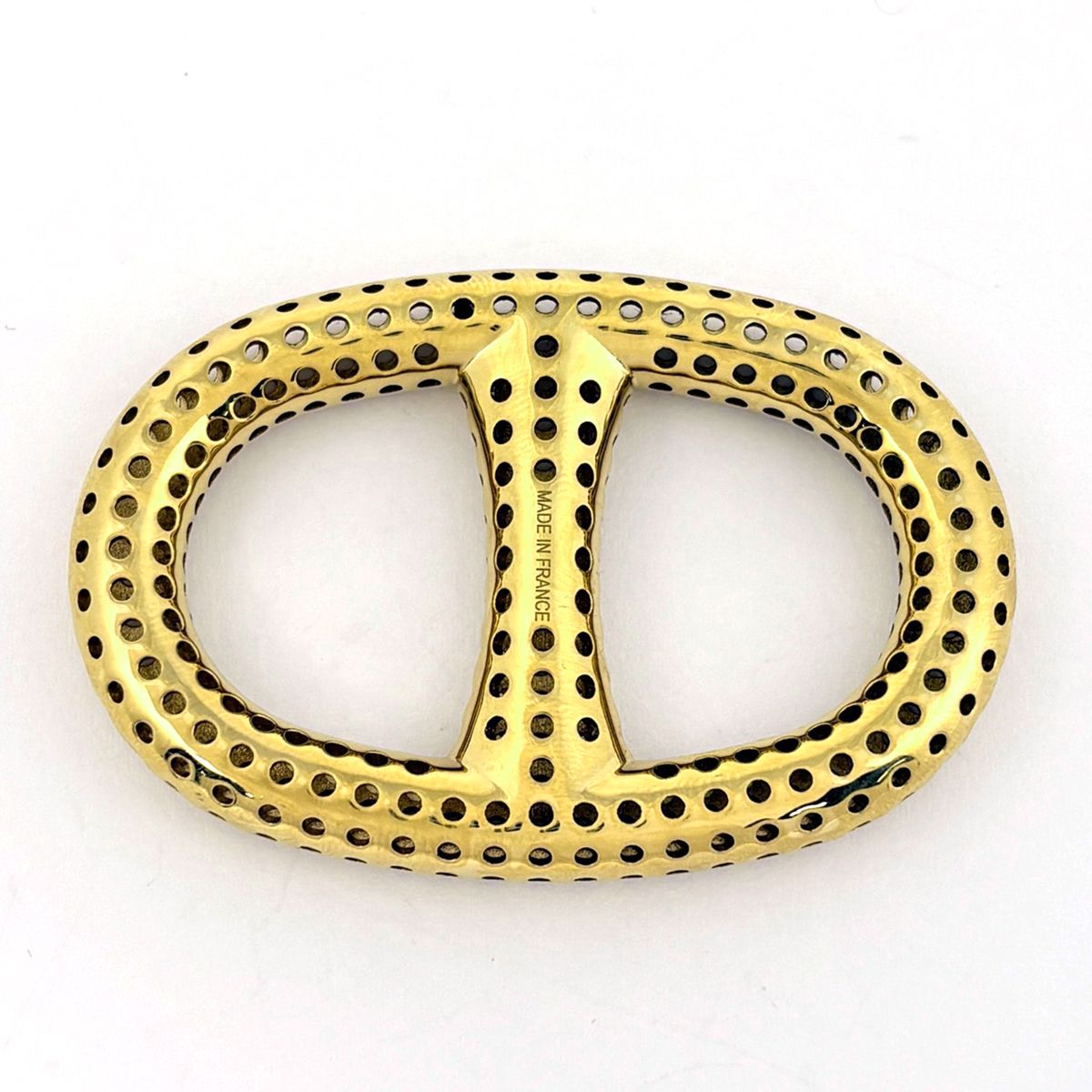 Hermes Chaine D'ancre Scarf Ring Perforet Gold Plated — view 2