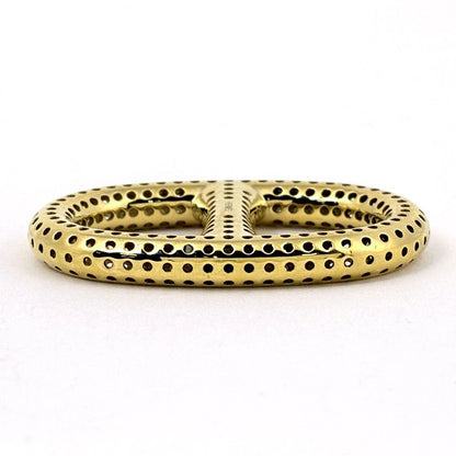 Hermes Chaine D'ancre Scarf Ring Perforet Gold Plated — view 3