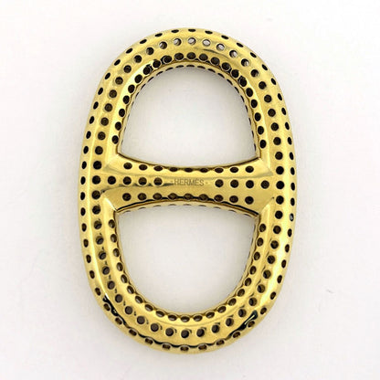 Hermes Chaine D'ancre Scarf Ring Perforet Gold Plated — view 4
