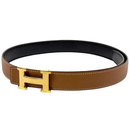 Hermes Constance Reversible Belt Box Calf Black Brown