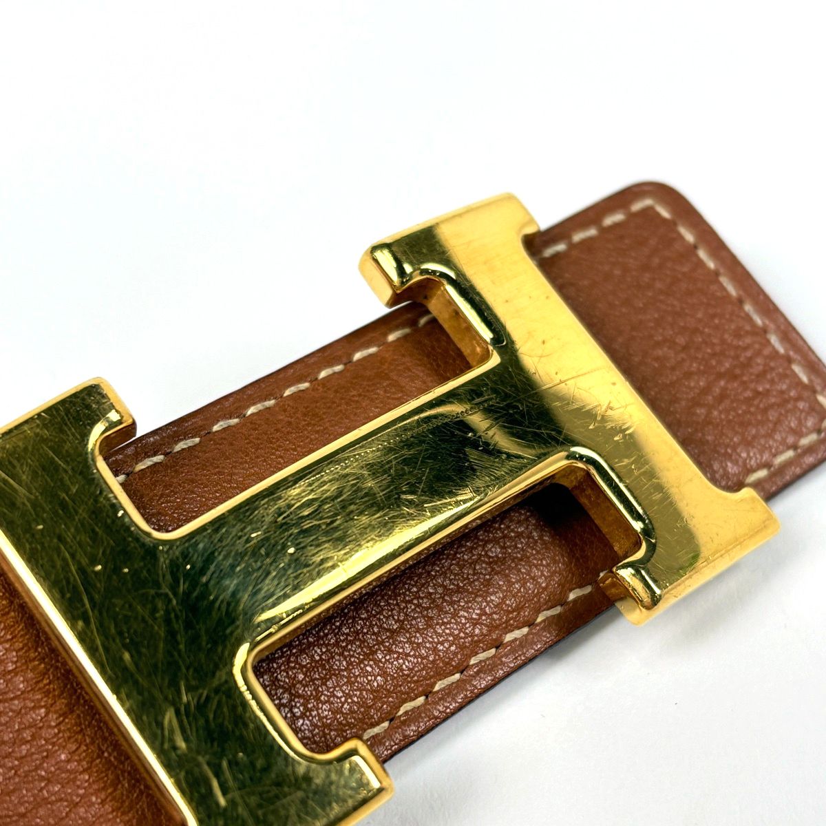 Hermes Constance Reversible Belt Box Calf Black Brown — view 5