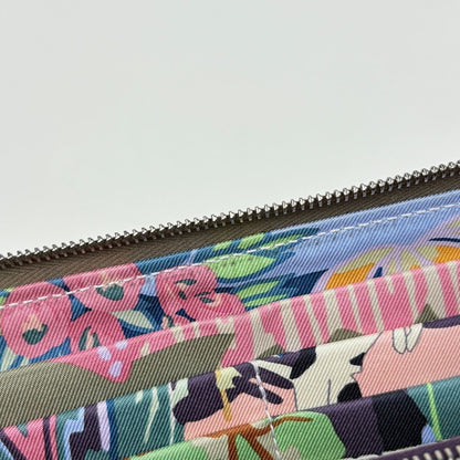 Hermes Azap Long Silk in Zip Around Wallet Veau Etoupe — view 4