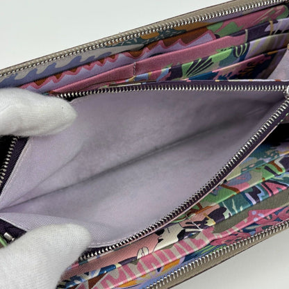 Hermes Azap Long Silk in Zip Around Wallet Veau Etoupe — view 6