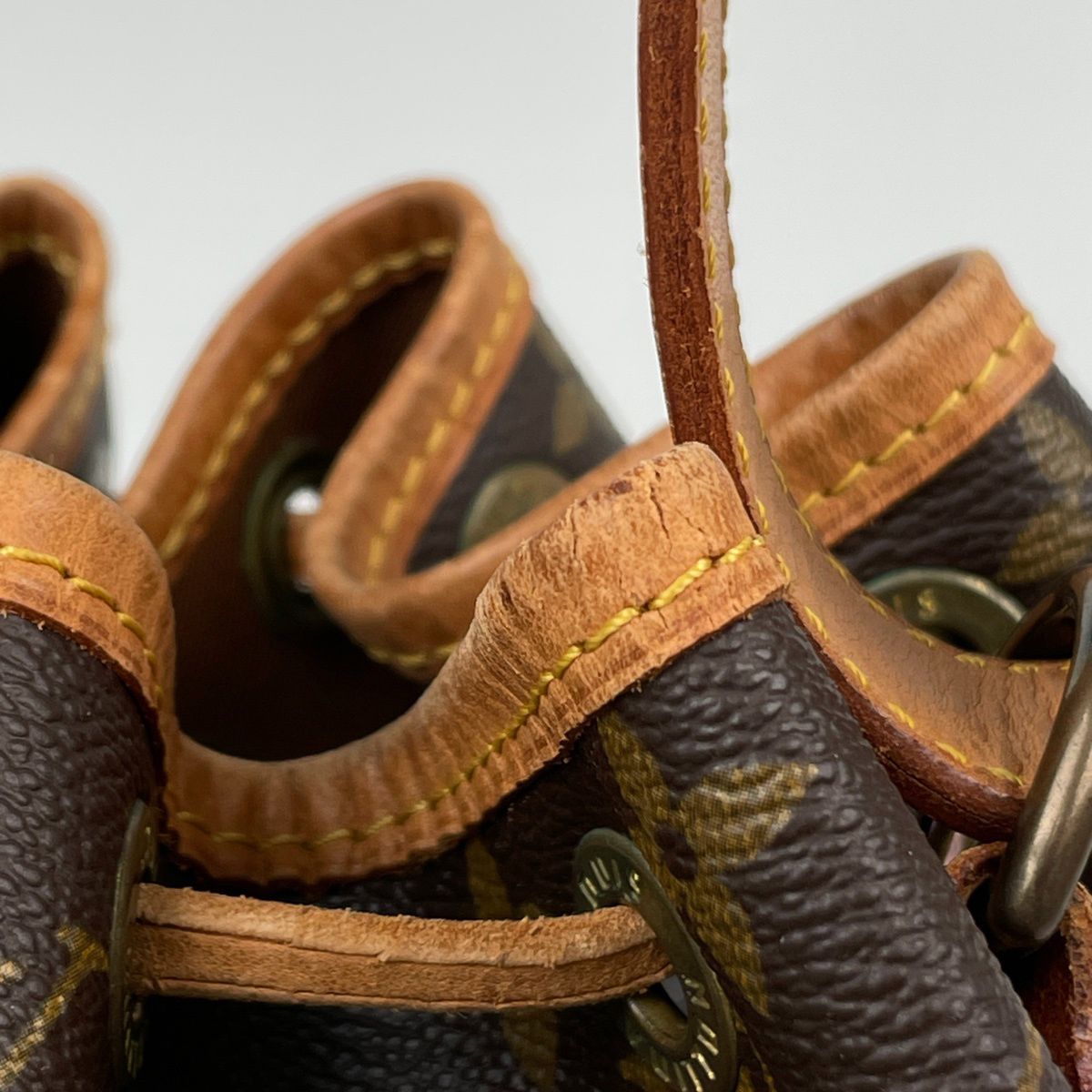 Louis Vuitton Petit Noe Shoulder Drawstring Bag Monogram Brown — view 7
