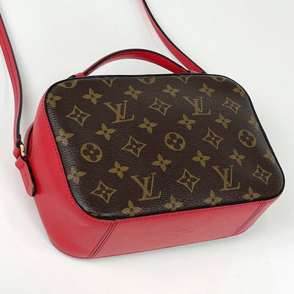 Louis Vuitton Saintonge Crossbody Shoulder Bag Monogram Brown Coquelicot — view 2