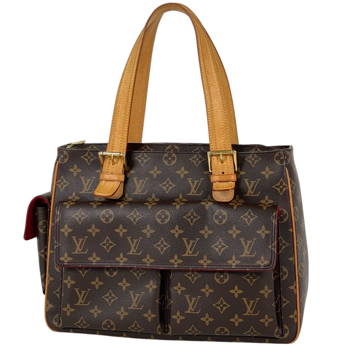 Louis Vuitton Multipuri City Handbag Shoulder Tote Monogram Brown