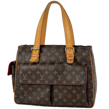 Louis Vuitton Multipuri City Handbag Shoulder Tote Monogram Brown