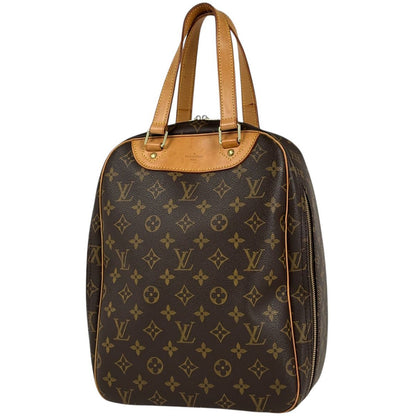 Louis Vuitton Excursion Shoes Case Handbag Monogram Brown