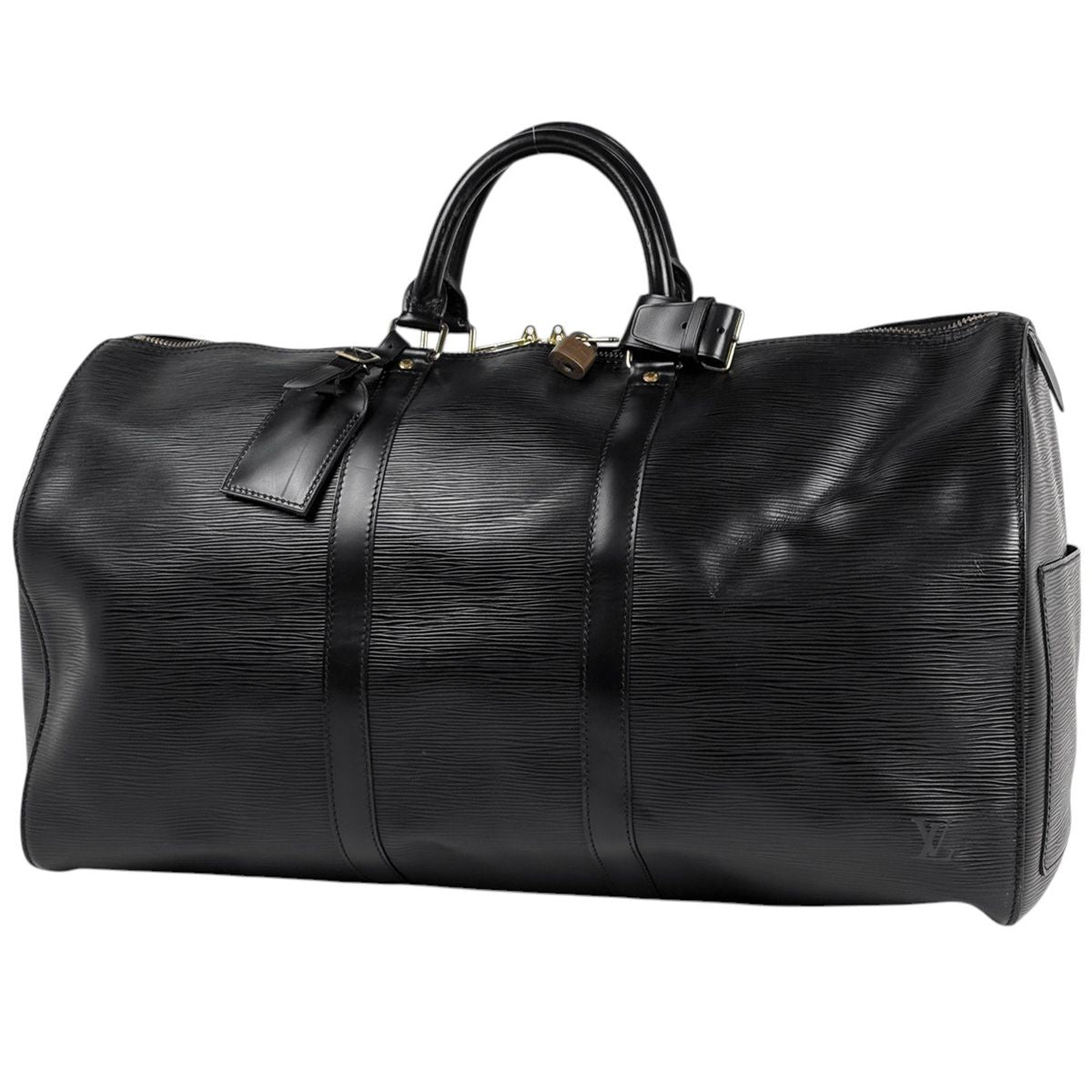 Louis Vuitton Keepall 50 Boston Bag Epi Noir